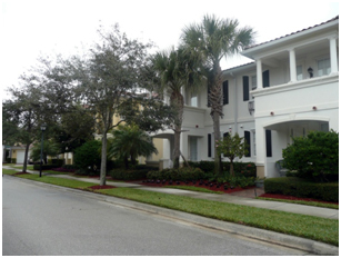 Row of Homes near Tampa in Lutz, FL covered by Home Insurance from Mynatt