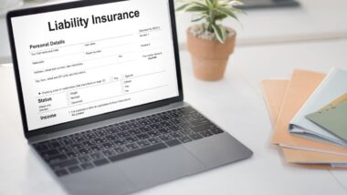 General Liability Insurance form on laptop in Odessa, Tampa, Lutz, Carrollwood, Seminole Heights, FL