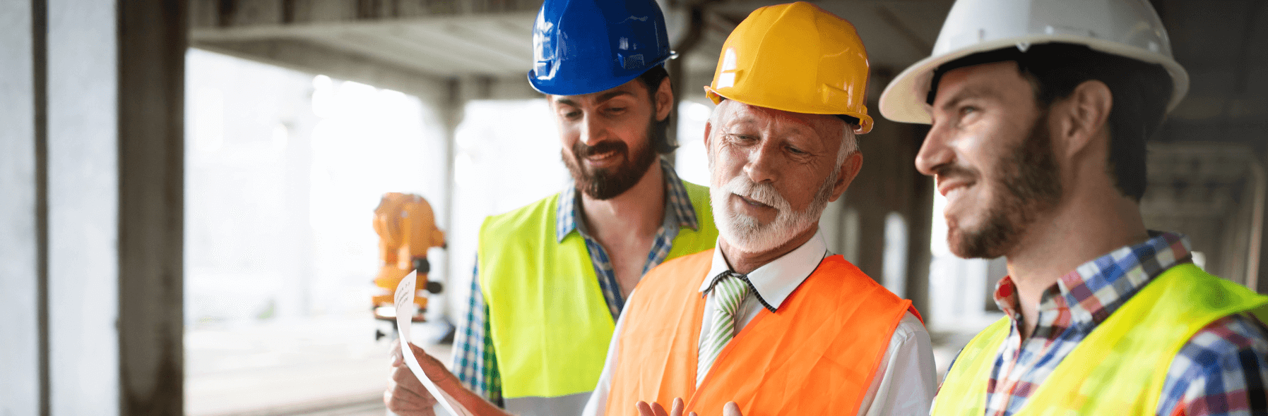 Contractors discussing a project